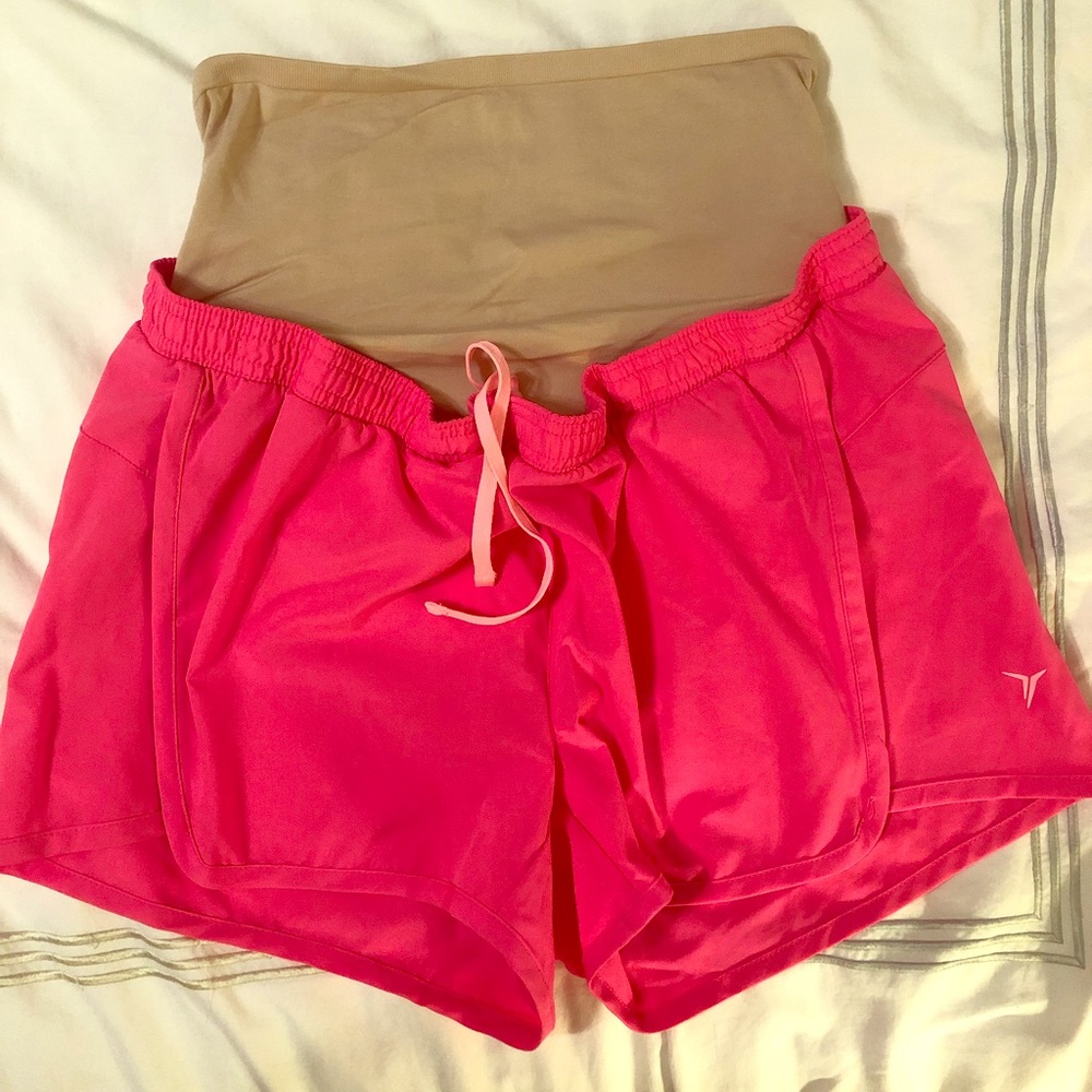 Old Navy Active Go Dry Maternity Shorts, Pink, S/P